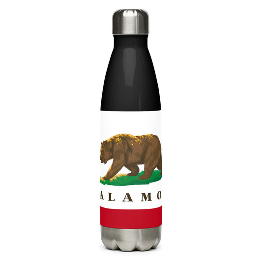 Alamo CA Stainless steel water bottle - CAFlags