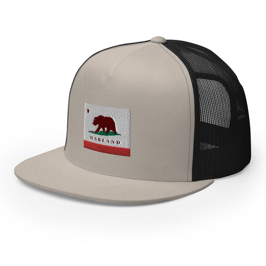 Oakland CA Trucker Hat - CAFlags