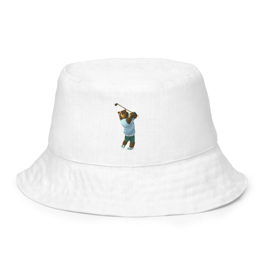 Golfing Grizzly Reversible bucket hat - CAFlags