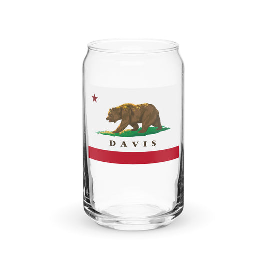 Davis CA Can-shaped glass - CAFlags