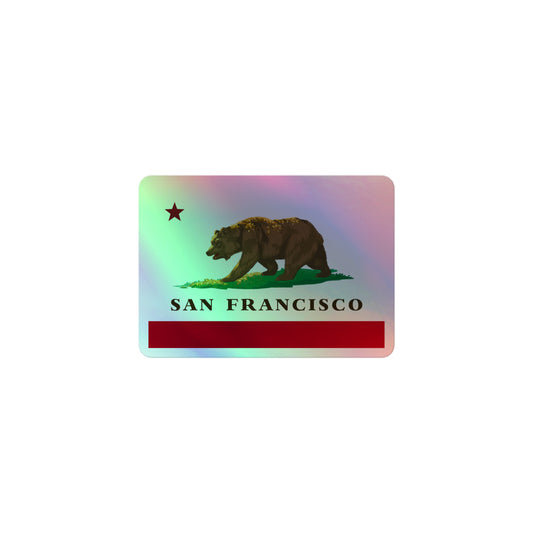 CA Flag San Francisco Holographic sticker - CAFlags