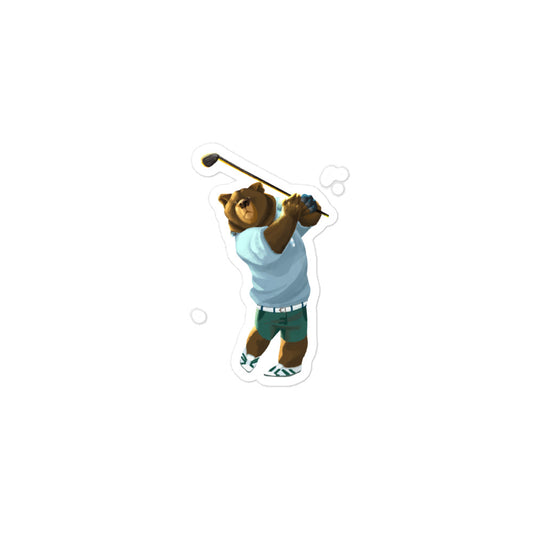 Goldie the Golfer sticker - CAFlags