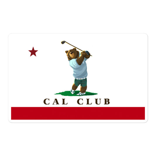 Cal Club Golf Sticker