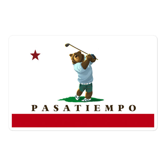 Pasatiempo Golf CA Flag Sticker