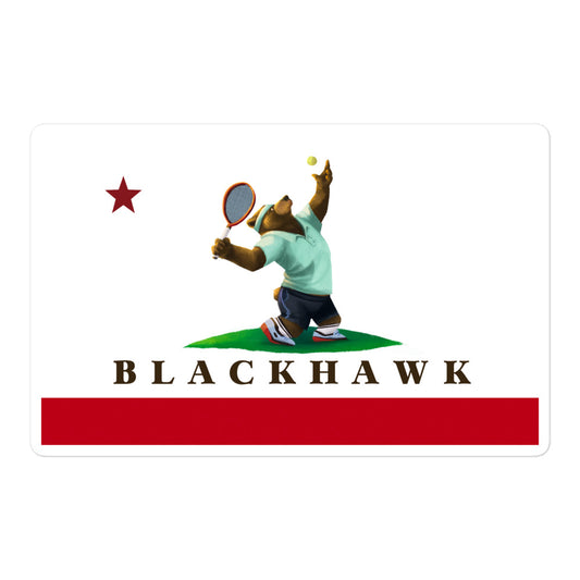Blackhawk Tennis Sticker