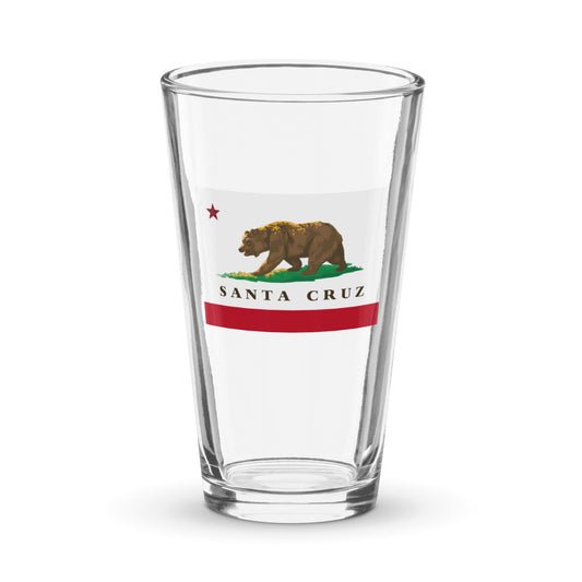 Santa Cruz pint glass