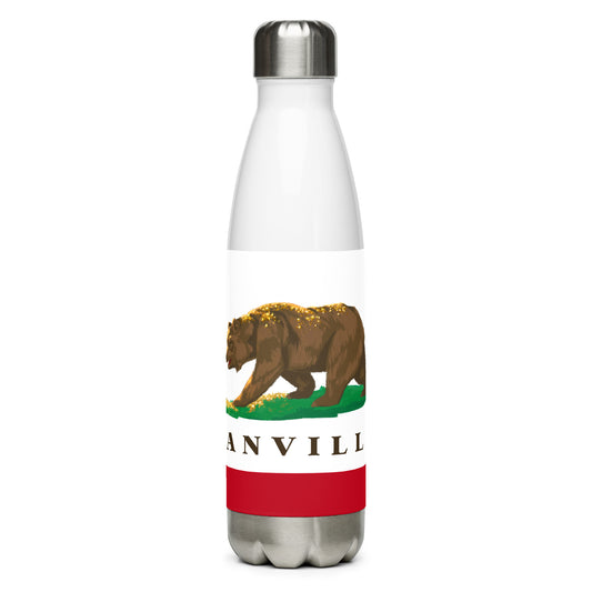 Danville CA Flag Stainless steel water bottle - CAFlags