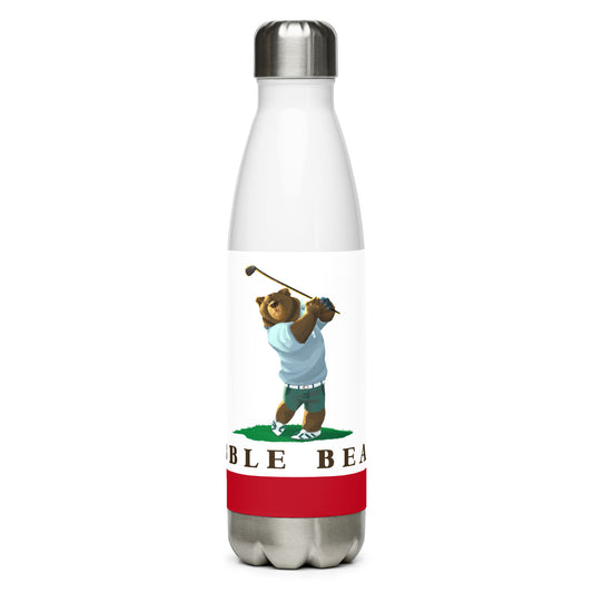 Pebble Beach CA Stainless steel water bottle - CAFlags