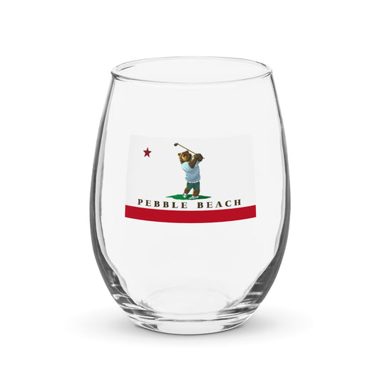Pebble Beach Stemless wine glass