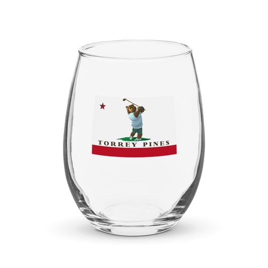 Torrey Pines Stemless wine glass