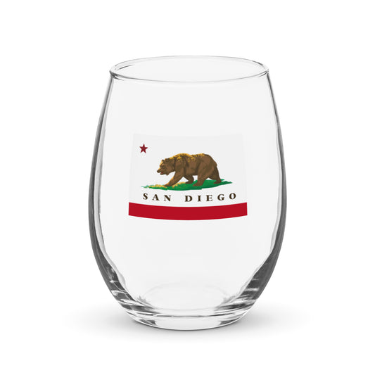 San Diego Stemless wine glass