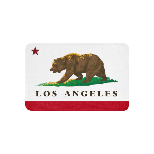 Los Angeles CA Flag Sherpa blanket - CAFlags