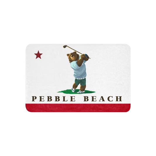 Pebble Beach CA Sherpa blanket
