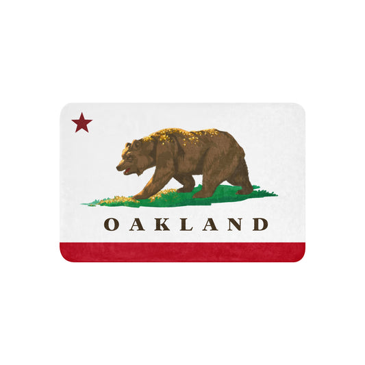 Oakland CA Flag Sherpa blanket
