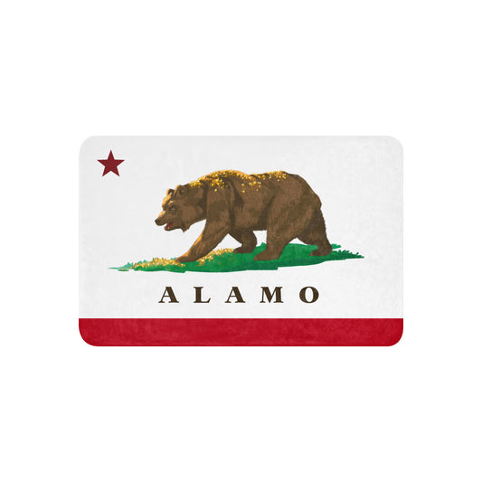 Alamo CA Sherpa blanket - CAFlags
