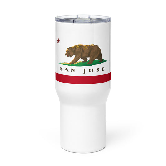 San Jose CA Travel mug with handle