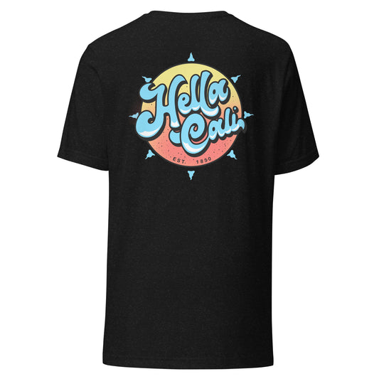 Hella Cali Shirt (Blue, Orange, Yellow Logo)