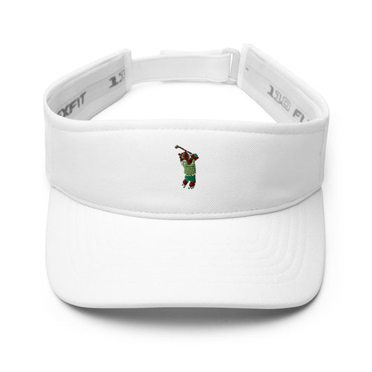 white golf visor